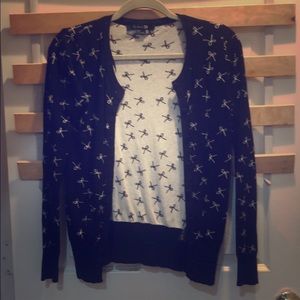 Black and White Bow Cardigan Size Small